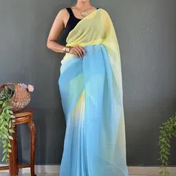 KALINI Leheriya Pure Georgette Ready to Wear Leheriya Saree-picture-17