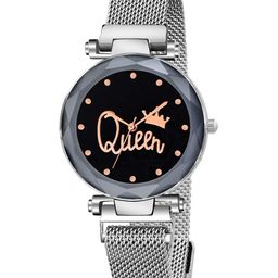 Miss Perfect Unisex Embellished Dial & Bracelet Style Straps Analogue Watch QW110-picture-15
