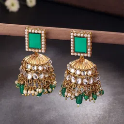 Yellow Chimes Contemporary Jhumkas Earrings-50