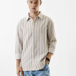 Snitch Men Standard Multi Stripes Striped Casual Shirt-image-68