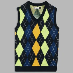 Blue Giraffe Boys Argyle Checked Pullover-image-63