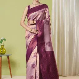 HI FI NX Silk Blend Designer Banarasi Saree-image-93