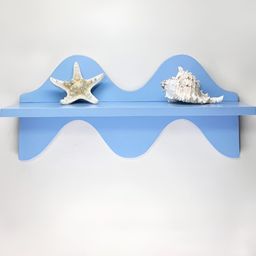 BELIEF WOOD Blue Wooden Wall Shelf-image-48
