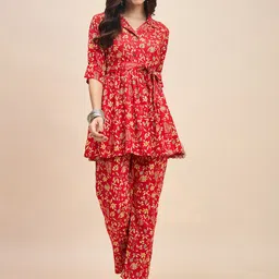 TRUVON FASHIONS Printed Top With Trousers Co-Ords-picture-12
