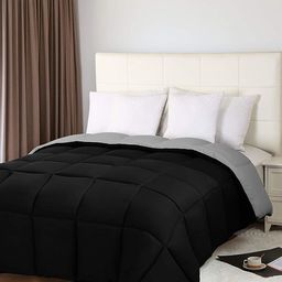 RF RELAXFEEL Black & Grey Heavy Winter 233 GSM Double Bed Comforter-image-28