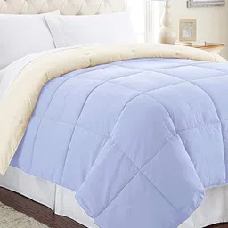 RF RELAXFEEL Blue & Off White Cotton Heavy Winter 233 GSM Single Bed Comforter-image-69