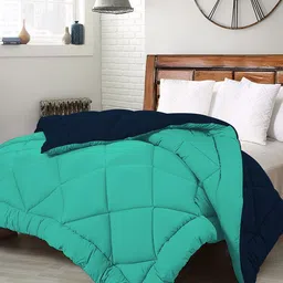 RF RELAXFEEL Green & Blue Heavy Winter 233 GSM Double Bed Quilt-image-38