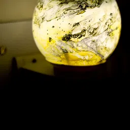 Gojeeva White & Yellow Camphor Diffuser Glass With Switch-57