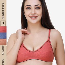 Docare Pack Of 3 Cotton Bra-image-46