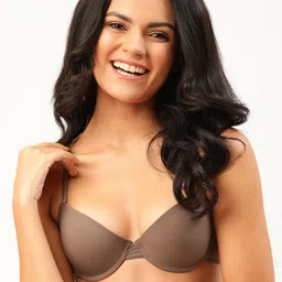 DressBerry Taupe Solid Underwired Padded Balconette Bra JAZZ-04-55