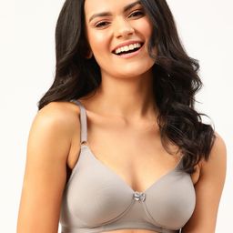 DressBerry Women Taupe Solid Non-Wired Lightly Padded T-shirt Bra PM-BRA-BK-002A-picture-29