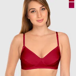 Daisy Dee Pack of 2 Full Coverage Non Padded Cotton T-shirt Bra-All Day Comfort-picture-10