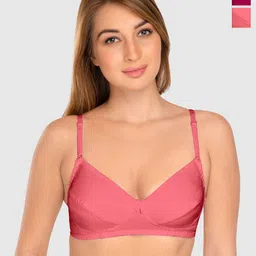 Daisy Dee Pack of 2 Full Coverage Non Padded Cotton T-shirt Bra-All Day Comfort-picture-14