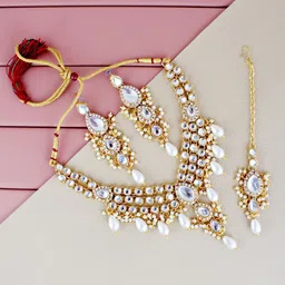 LUCKY JEWELLERY Gold-Plated Jewellery Set-picture-49