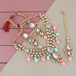 LUCKY JEWELLERY Gold-Plated Jewellery Set-21