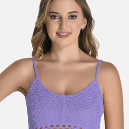 FIMS Lace Bralette Cotton Crop Top-image-5
