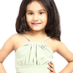 ELEVANTO Girls Green Solid Bralette Crop Top-image-29