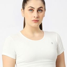 Lovable Sport Round Neck Short Sleeves Crop Top-image-70
