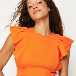 Trendyol Flutter Sleeves Crop Top-picture-11