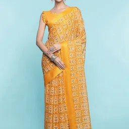 Mitera Floral Pure Cotton Saree-51