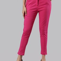 Femmora Women Comfort Mid Rise Cigarette Trouser-image-95