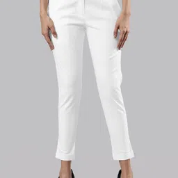 Femmora Women Skinny Fit Flat-Front High-Rise Comfort Trousers-33