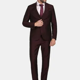 Blackberrys Men Solid  Single-Breasted Slim-Fit Three-Piece Formal Suit-image-11