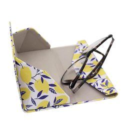 HOUSE OF QUIRK Unisex Printed Lightweight Leather Magnetic Foldable Sunglasses Case-image-90