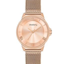 DressBerry Women Rose Gold-Toned Dial Stainless Steel Straps Analogue Watch-DB-014-Rose-58