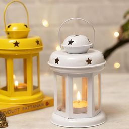 Homesake White & Yellow 2 Pieces Hanging Lantern Candle Holders-picture-20