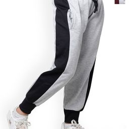 BAESD Girls Pack Of 2 Colourblocked Fleece Joggers-image-52