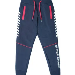 Nino Togs Boys Printed Pure Cotton Mid-Rise Joggers-image-63