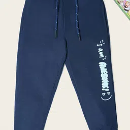 Nino Togs Boys Printed Pure Cotton Mid-Rise Joggers-image-93