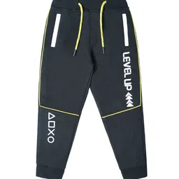Nino Togs Boys Printed Pure Cotton Mid-Rise Joggers-image-61