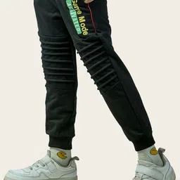 Nino Togs Boys Printed Pure Cotton Mid-Rise Joggers-image-13