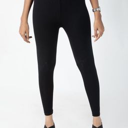 indian flower Women Solid Ankle Length Leggings-image-29