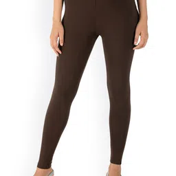 indian flower Women Plus Size Solid Ankle Length Leggings-image-72