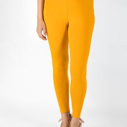 indian flower Women Solid Ankle Length Leggings-image-87