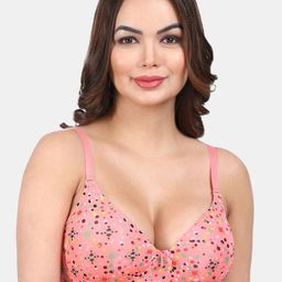 Amour Secret Geometric Lightly Padded All Day Comfort Full Coverage Multiway Seamless Bra-42
