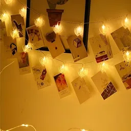 ENORMITY Yellow Heart Shape String Lights-3
