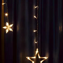 SPARK WORLD Yellow Star-Shaped String Lights-56