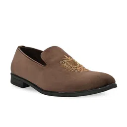 Regal Men Embroidered Lightweight Comfort Insole Suede Slip-On Sneakers-picture-13