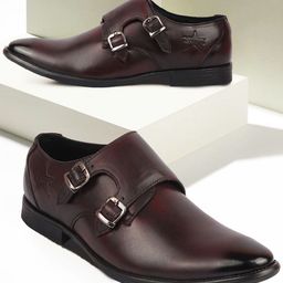 FAUSTO Men Leather Formal Monks-image-44