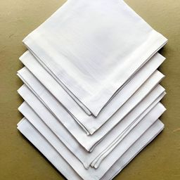 DESIGN GAATHA Off-White 6 Pieces Cotton Table Napkins-72