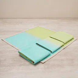 Pure Home and Living Aqua Ombre Green and Blue 4 Pieces Pure Cotton Durable Table Napkins-0