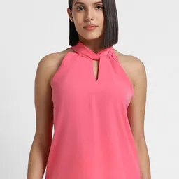 Allen Solly Woman Keyhole Neck Sleeveless Top image 1