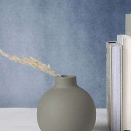 Bonhomie Grey Round Ceramic Vase-image-35