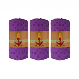 Black gold Purple 3 Pieces Printed 450 GSM Bath Towel-image-14