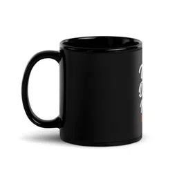 RISH Black & White Printed Ceramic Glossy Coffee Mug - 325 ML-image-77