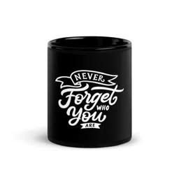 RISH Black & White Quotes Printed Stoneware Coffee Mug-350 ml-9